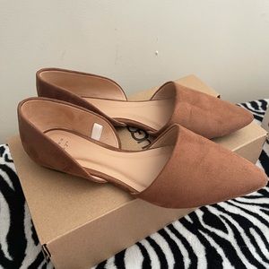 Women rebeca microsuede pointed ballet flats